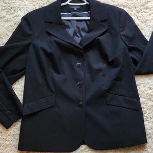Semantics Fully Lined Classic Single Breasted Black Blazer sz 18W